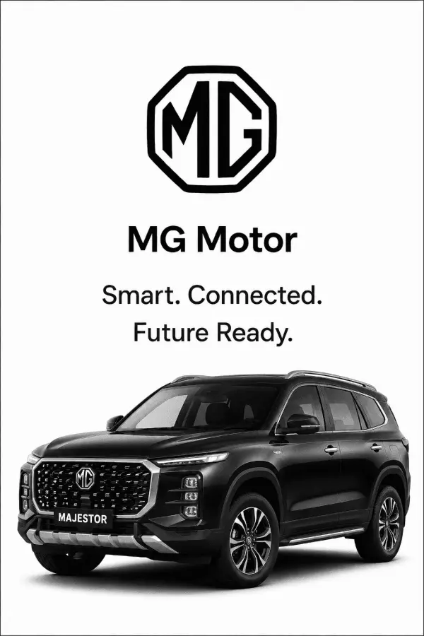 MG Motor business card